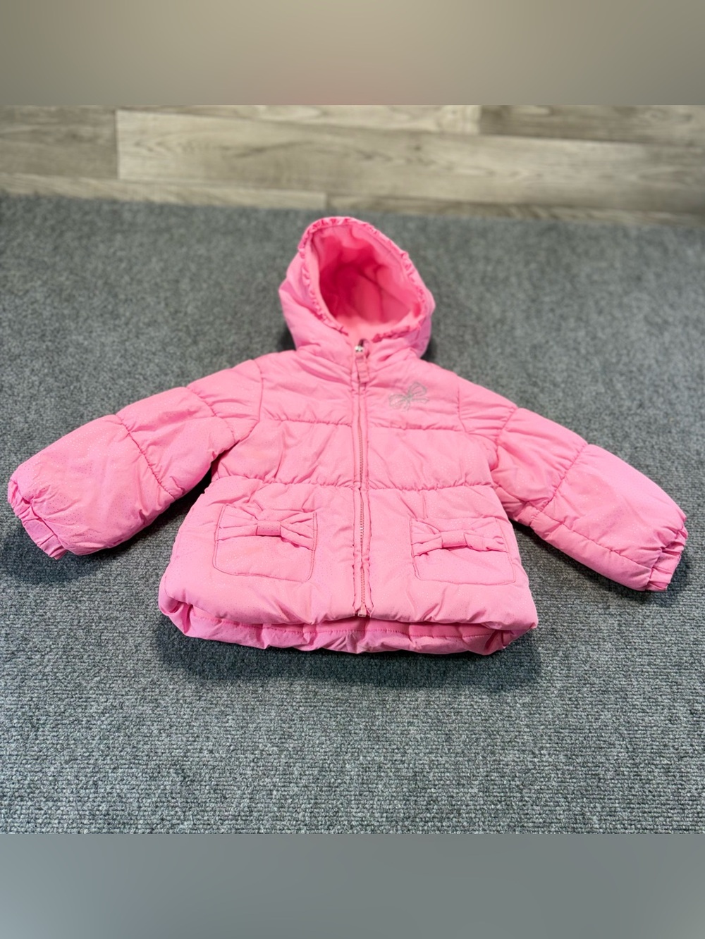 Protection System Girl Size 24M Pink
Full Zip Puff Hooded jacket